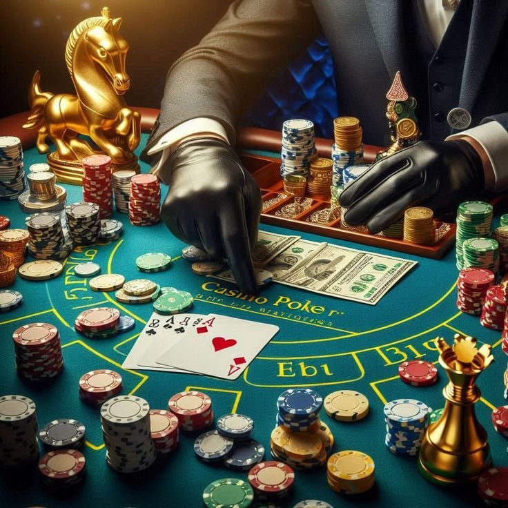 buffalo777 ကတ်ဂိမ်း Poker Blackjack Baccarat ကစားနေသောမြင်ကွင်း